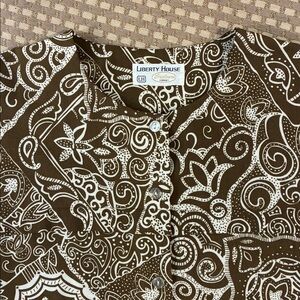 Vintage Liberty House Cotton Aloha wear blouse